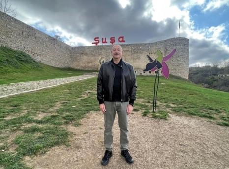 Первый вице-президент Мехрибан Алиева поделилась фотографиями из города Шуша